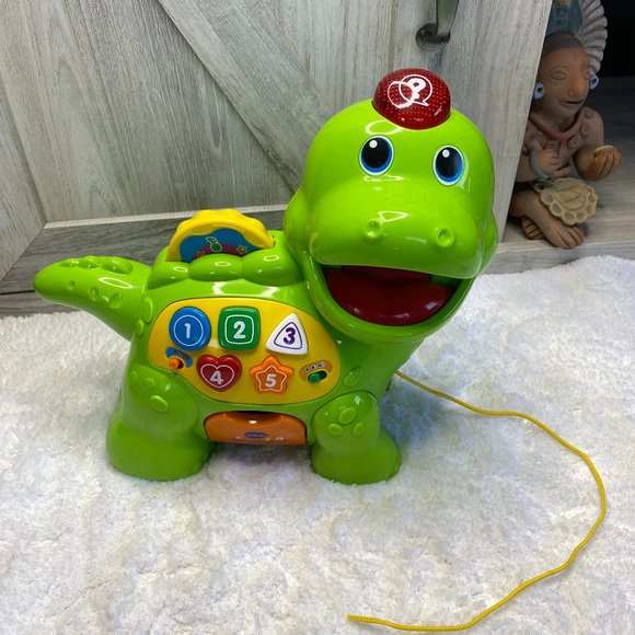 VTech Chomp and Count Dino Green - Picture 1 of 7
